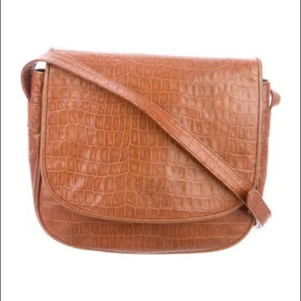 Fendi Vintage Embossed Crocodile crossbody bag
